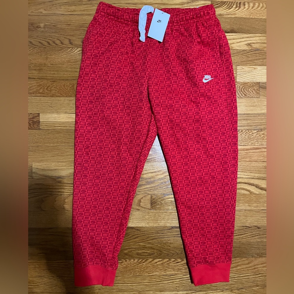 Brand new with tags still on it Red Nike Sweatpants. Size is men’s Large